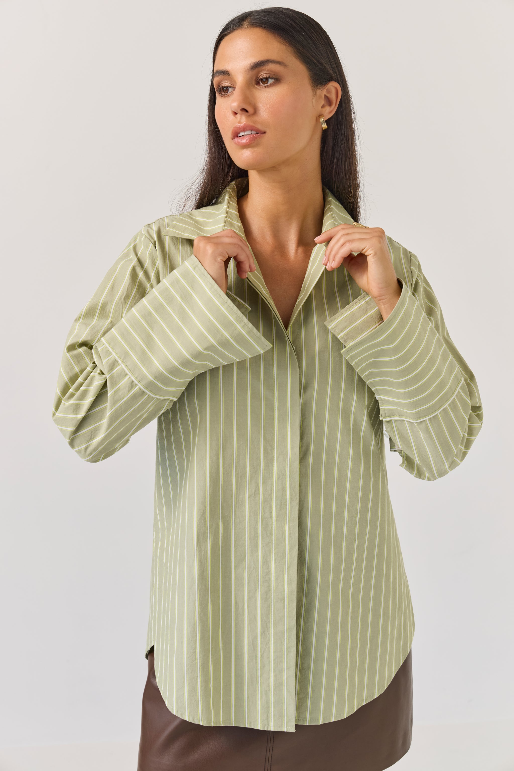 Mark Shirt | Emerald Stripe – Tuesday Label