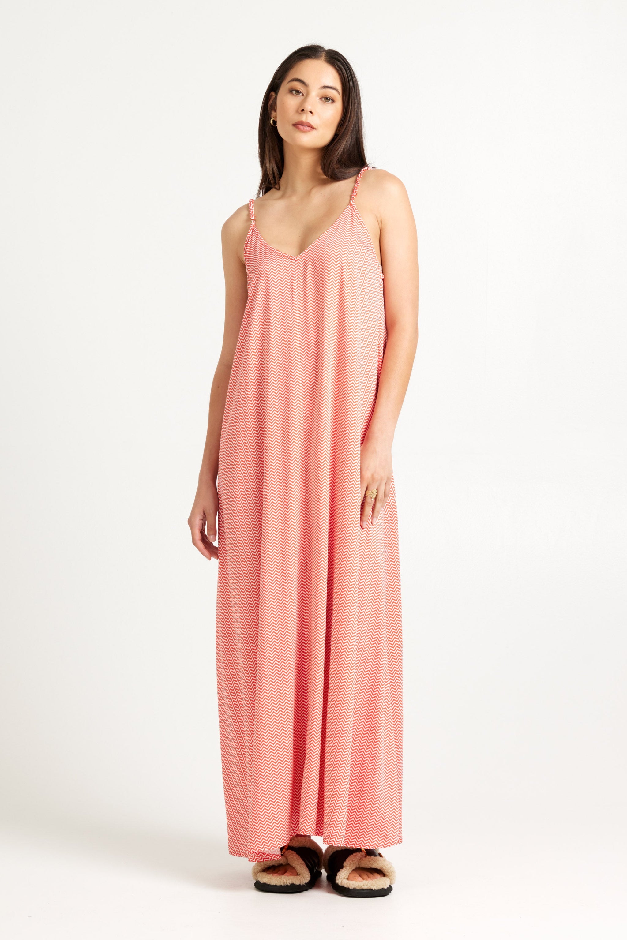flare slip dress HORIZON KNIT FLARE OUT SLIP DRESS | BLUES — THIRD FORM main image 1